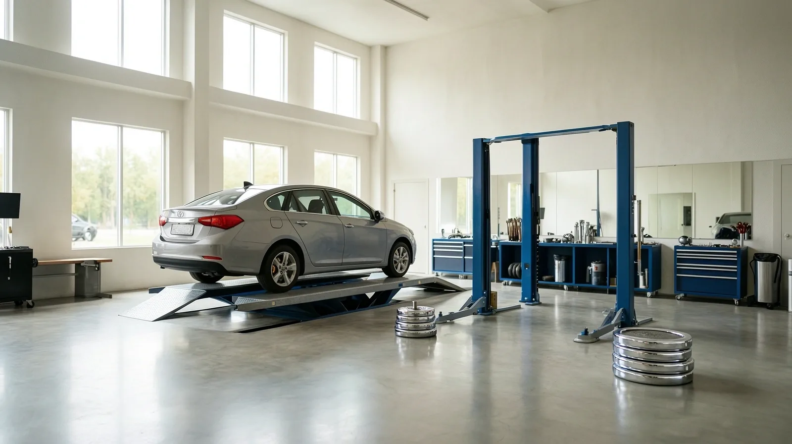 The integrated workspace of Ulvoryndis Auto & Fitness